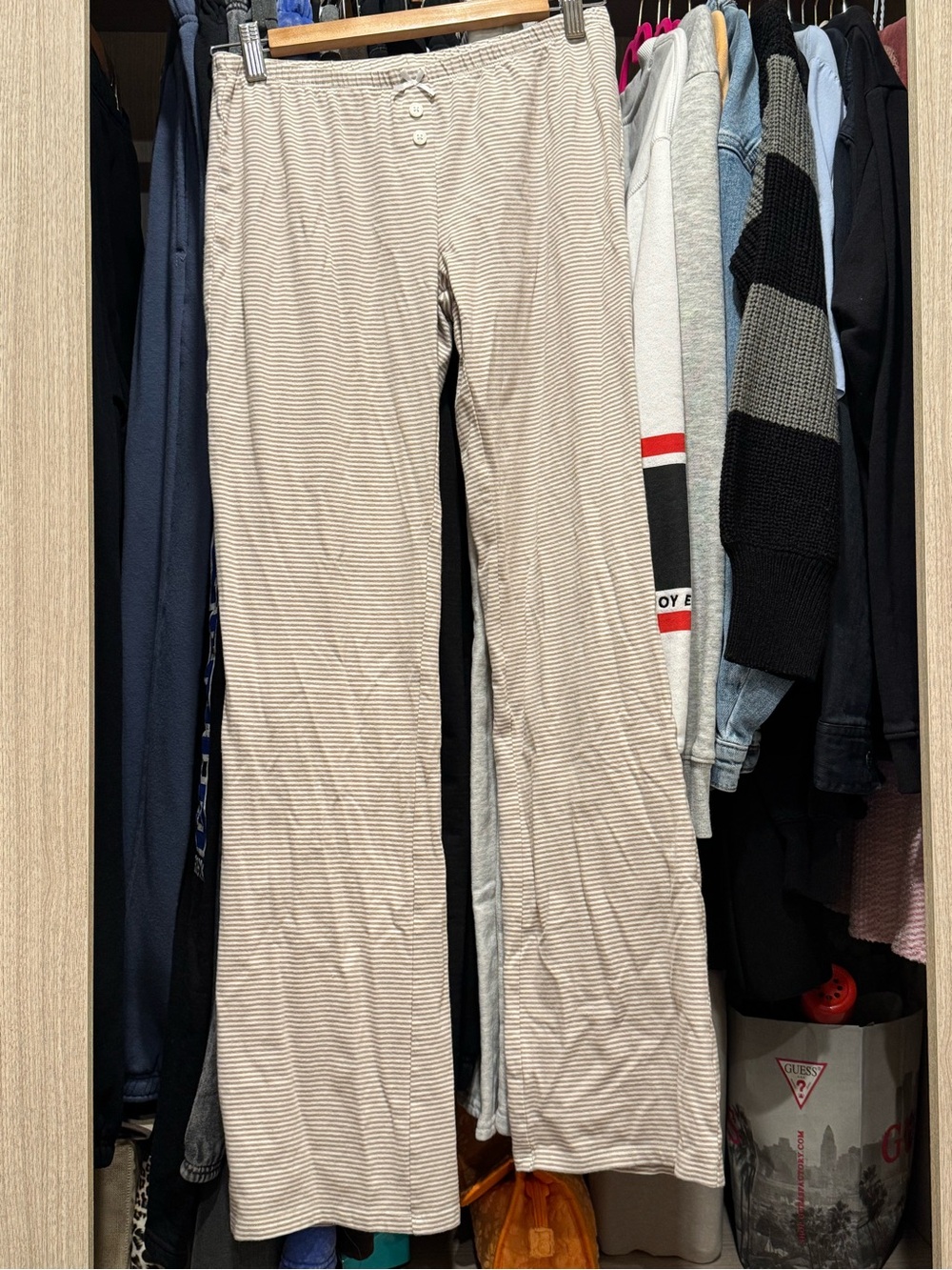 Cotton On Beige Striped Pajamas